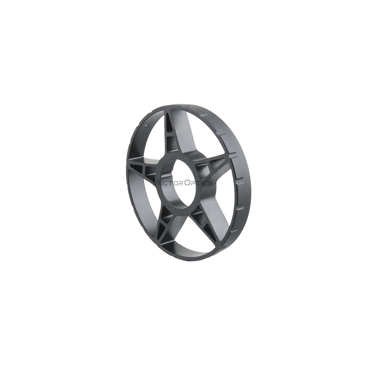 Parallaxenrad Universal - Parallaxenseitenrad aus Aluminium mit sternförmigem Design, passend für 32-34mm Fokusknoepfe von Zielfernrohren.