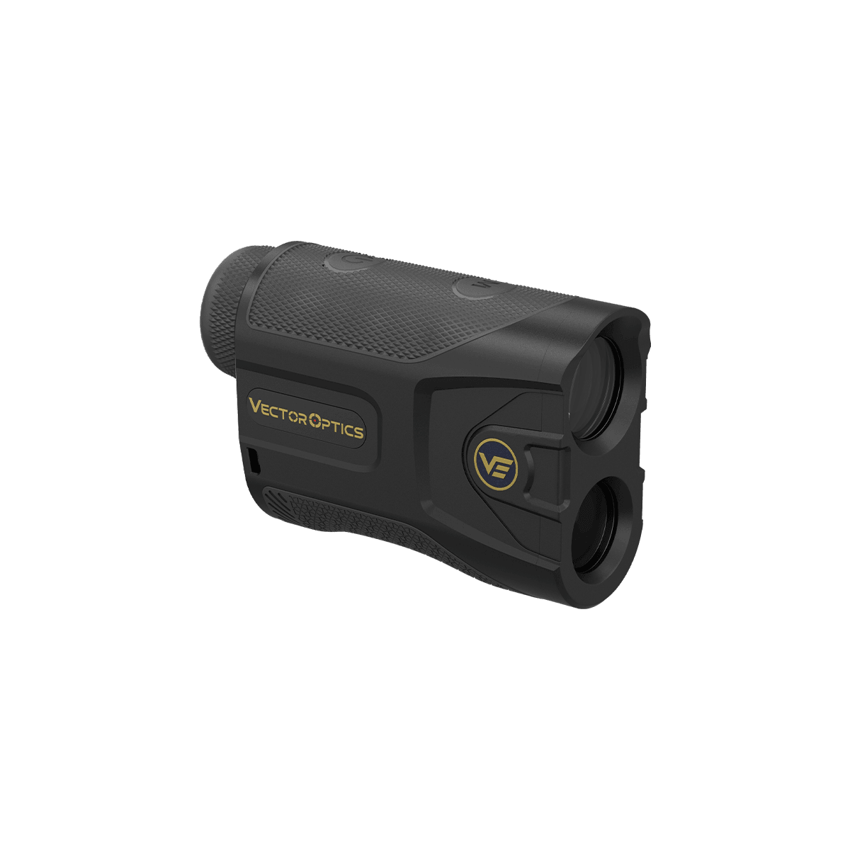Paragon 7x25 GenIII Rangefinder 2195m (SCRF-S24) mit robustem Gehäuse und gelbem Vector Optics Logo, ideal für Schützen und Outdoor-Einsätze.