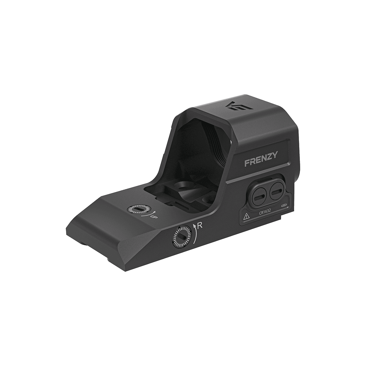 Frenzy MOS Red Dot Sight mit ergonomischem Design und seitlicher Steuerung, perfekt für taktische Anwendungen auf Glock MOS.