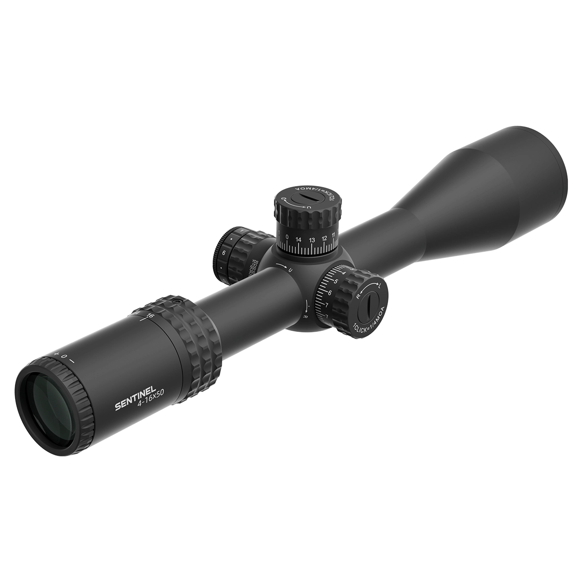 Tauron 4-16x44 SFP SCOL-45 Zielfernrohr mit beleuchtetem MPX1-Absehen und griffigem Zoomring für optimale Handhabung.