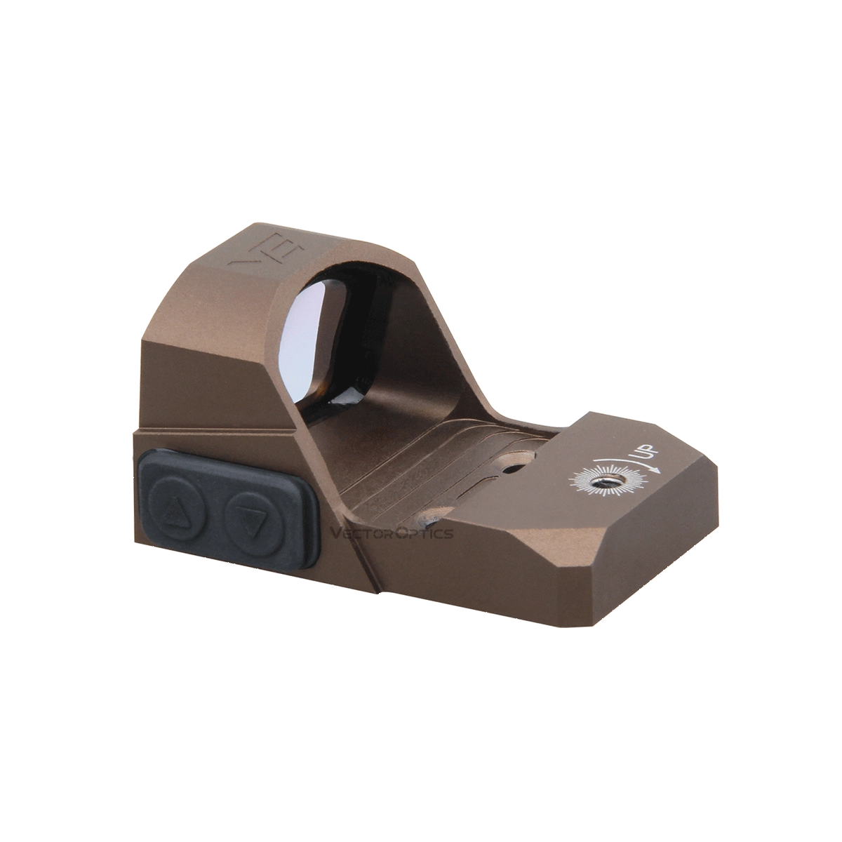 Leichtes Frenzy 1×17×24 Rotpunktvisier mit Bedienknöpfen und IPX6-Schutzklasse, gefertigt aus 6061-T6 Aluminium für Pistolenoptiken.