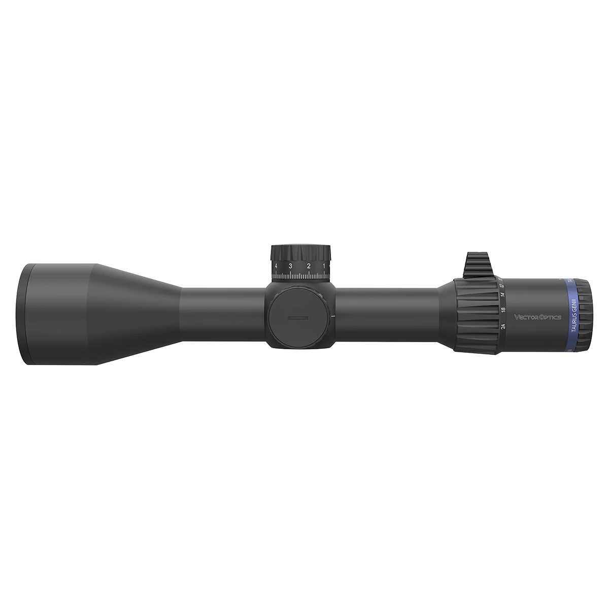 Tauron GenII 3-24x56 ED FFP Zielfernrohr mit robustem Gehäuse und taktischen Türmen für präzises Long-Range-Schießen. Ideal für Sportschützen.