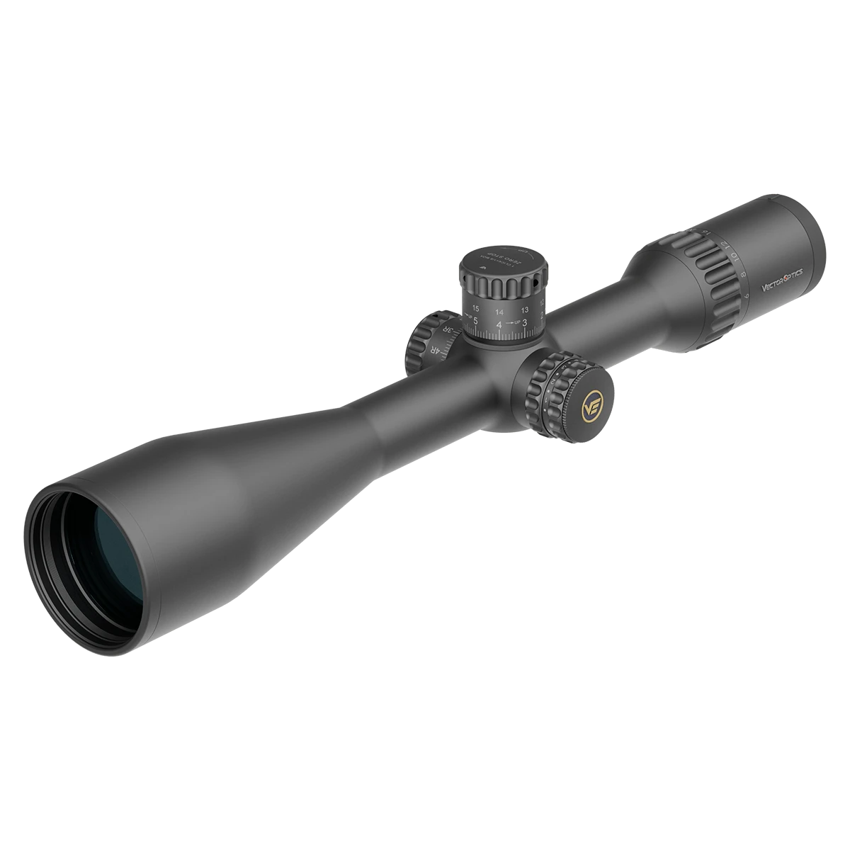 Vector Optics Continental x8 6-48x56 ED MIL Zielfernrohr mit großem Objektiv und fein einstellbaren Türmen für höchste Zielgenauigkeit.