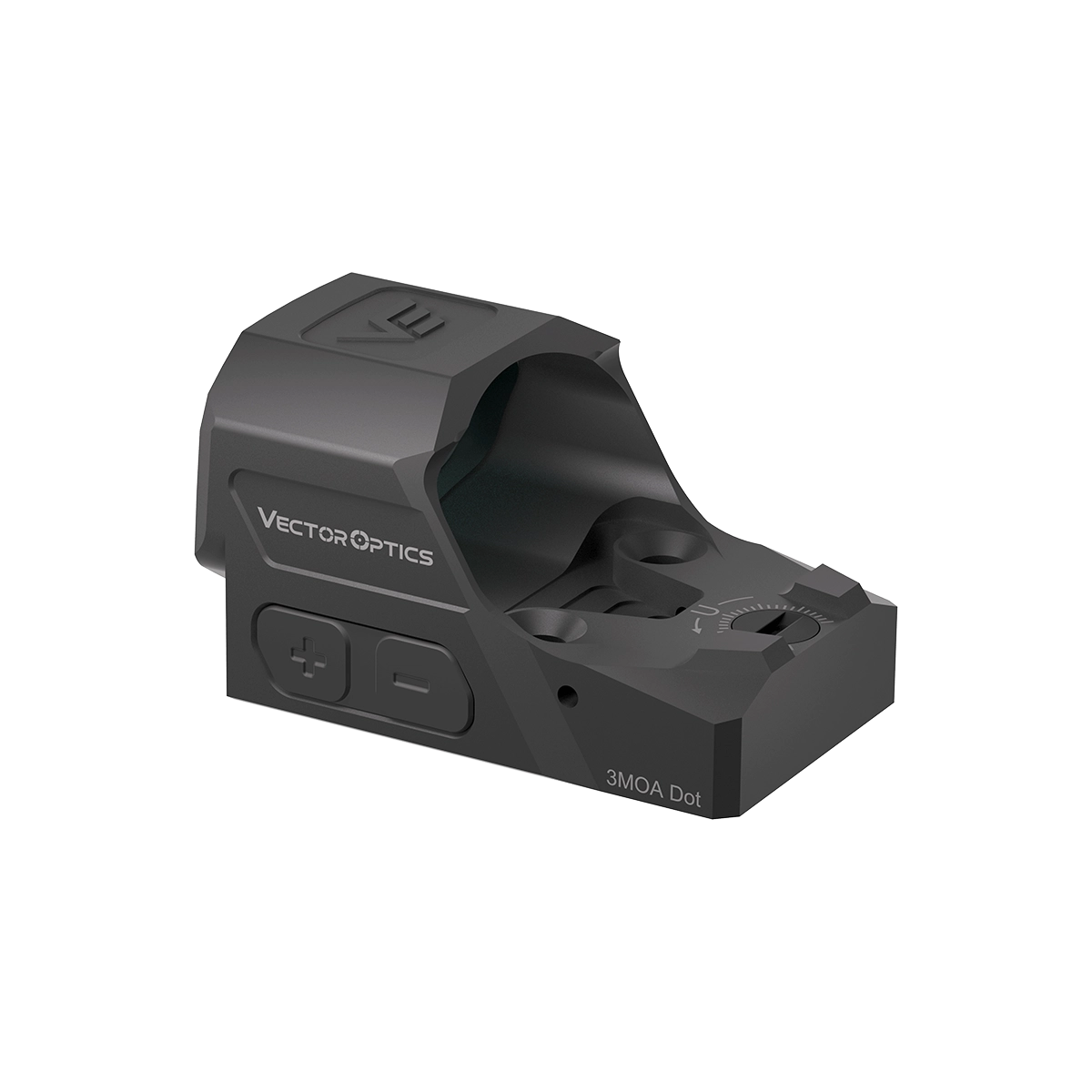 Frenzy-X 1×19×26 GenII - Vector Optics | Offenes Rotpunktvisier mit 3MOA Dot und seitlichen Bedientasten für einfache Helligkeitsregelung.