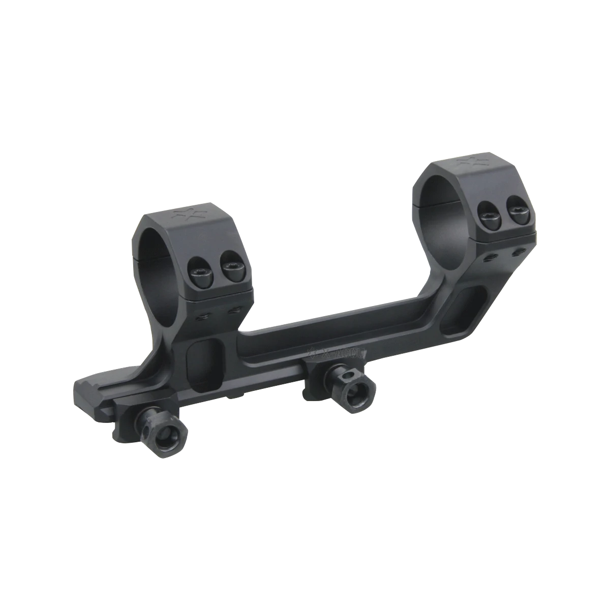 Cantilever 38mm 20MOA Montage in Schwarz, hochwertige AR-Halterung mit 30mm Ringen für taktische Zielfernrohre.