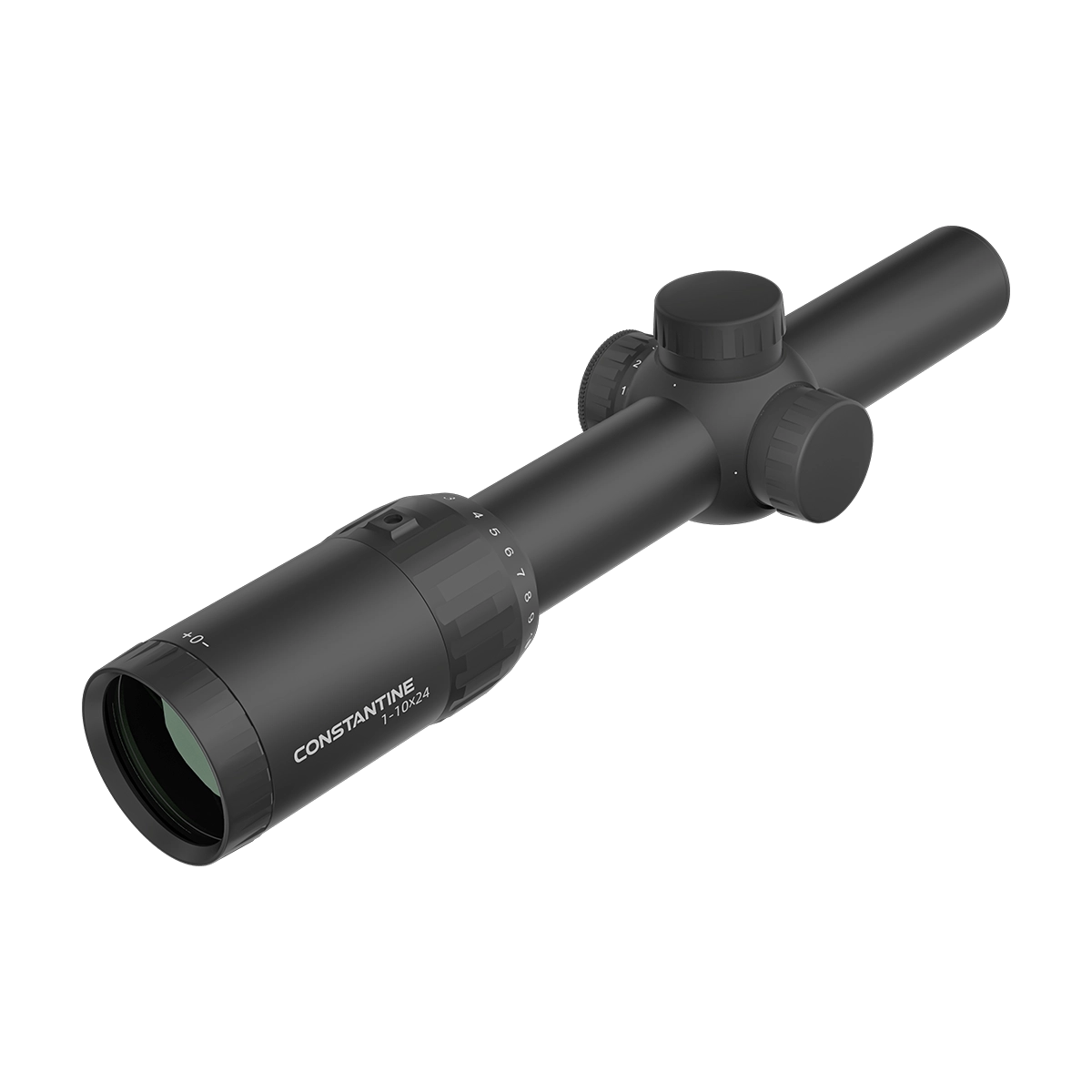 LPVO Zielfernrohr Constantine 1–10×24 mit klarer Skala und ED-HD-Optik für präzises Zielen bei Jagd und Sport