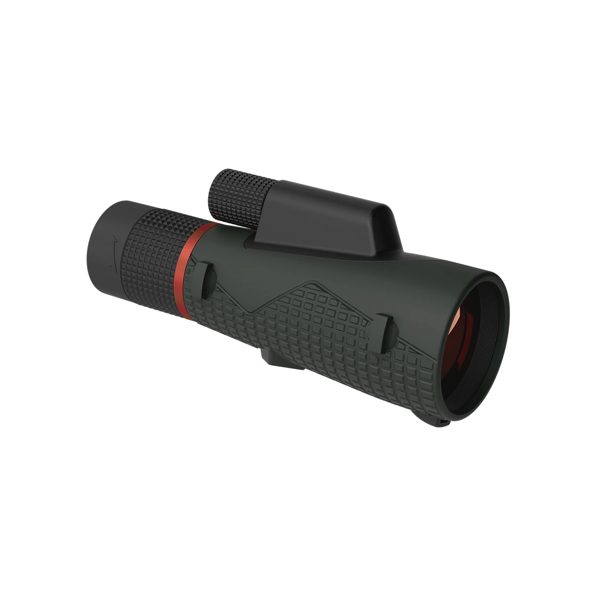 Robustes Vector Optics Monokular Forester 8-16x56 ED mit griffiger Oberfläche und IP67-Schutz, perfekt für den Einsatz bei jedem Wetter.