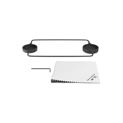 Matiz 2–7×32 SFP Zielfernrohr – Zubehörset mit Flip-Caps, Reinigungstuch und Inbusschlüssel für optimale Pflege und Schutz.