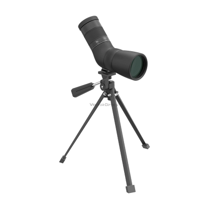Paragon 9-27x56ED Spotting Scope montiert auf stabilem Stativ. Ideal für präzise Zielerfassung und Naturbeobachtung im Gelände.