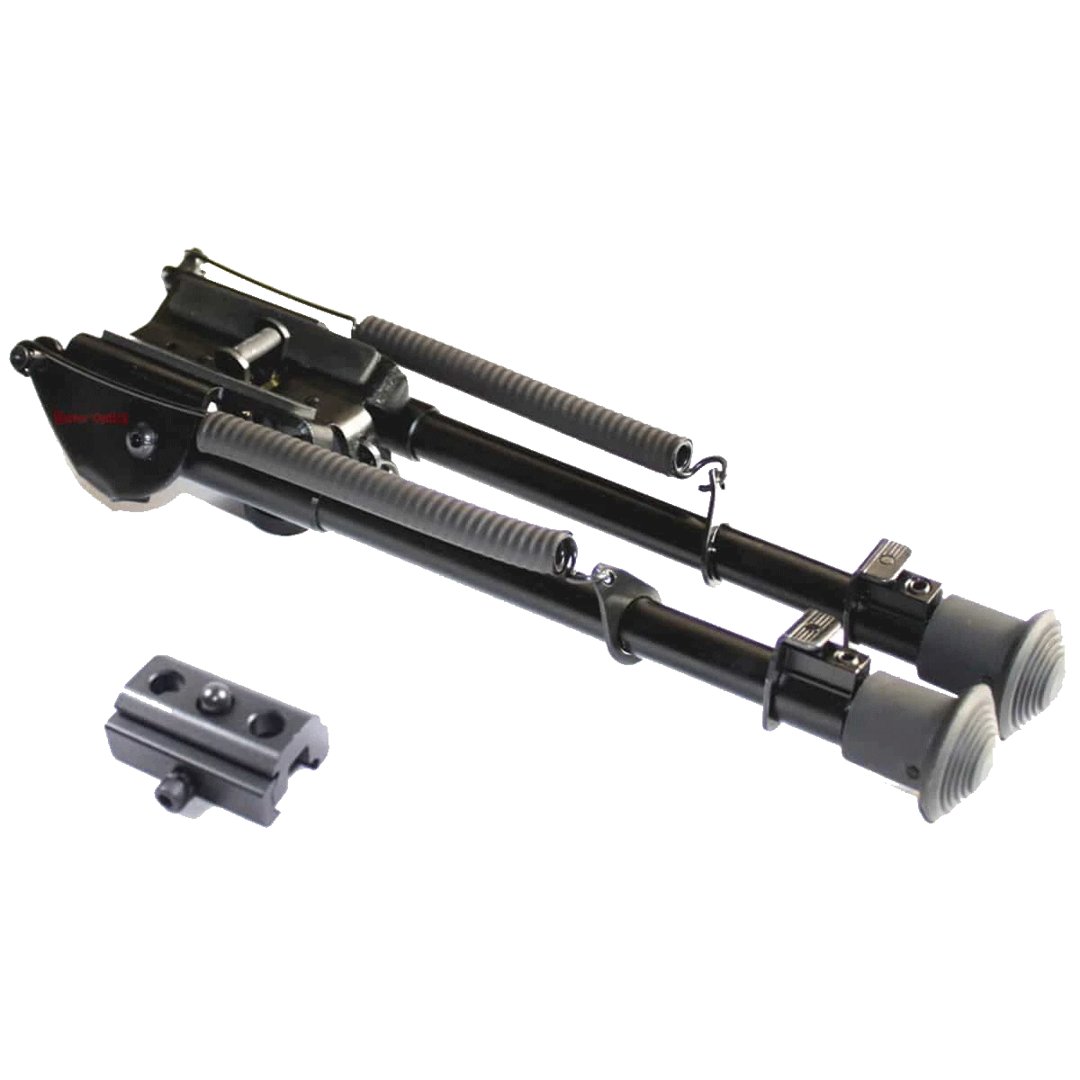 Kompaktes taktisches Zweibein SCBPB-02 mit Montageschiene, Aluminiumkonstruktion für präzise Schussabgabe bei Outdoor-Aktivitäten.