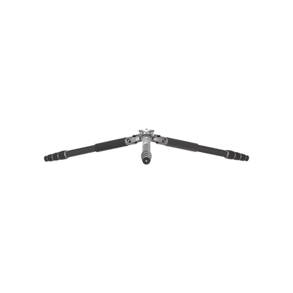 Flach aufgestelltes Tripod aus Karbon lang (RSCF-T02) von Vector Optics für bodennahe Perspektiven und stabile Positionierung.