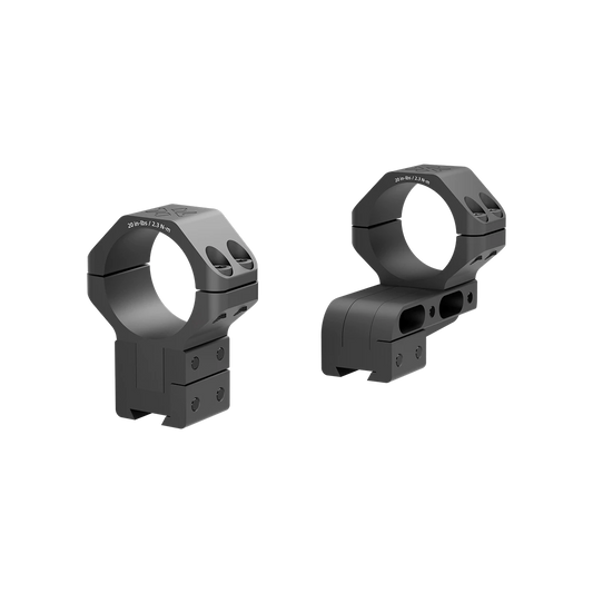 Alu-Ringe 30mm Cantilever Dovetail höhenverstellbar für 11mm Schienen, aus robustem 6061-T6 Aluminium, ideal für präzise Zielfernrohrmontage.