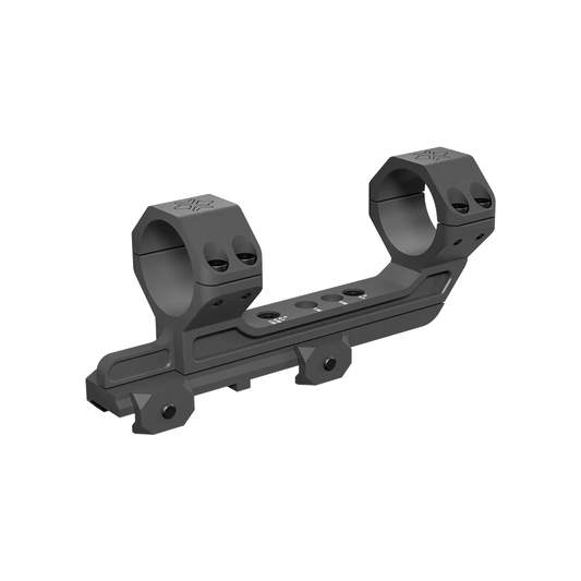 Cantilever Höhe 38mm - verstellbare Picatinny-Montage aus CNC-Aluminium mit 30mm Rohrdurchmesser, ideal für präzise Optikmontage.