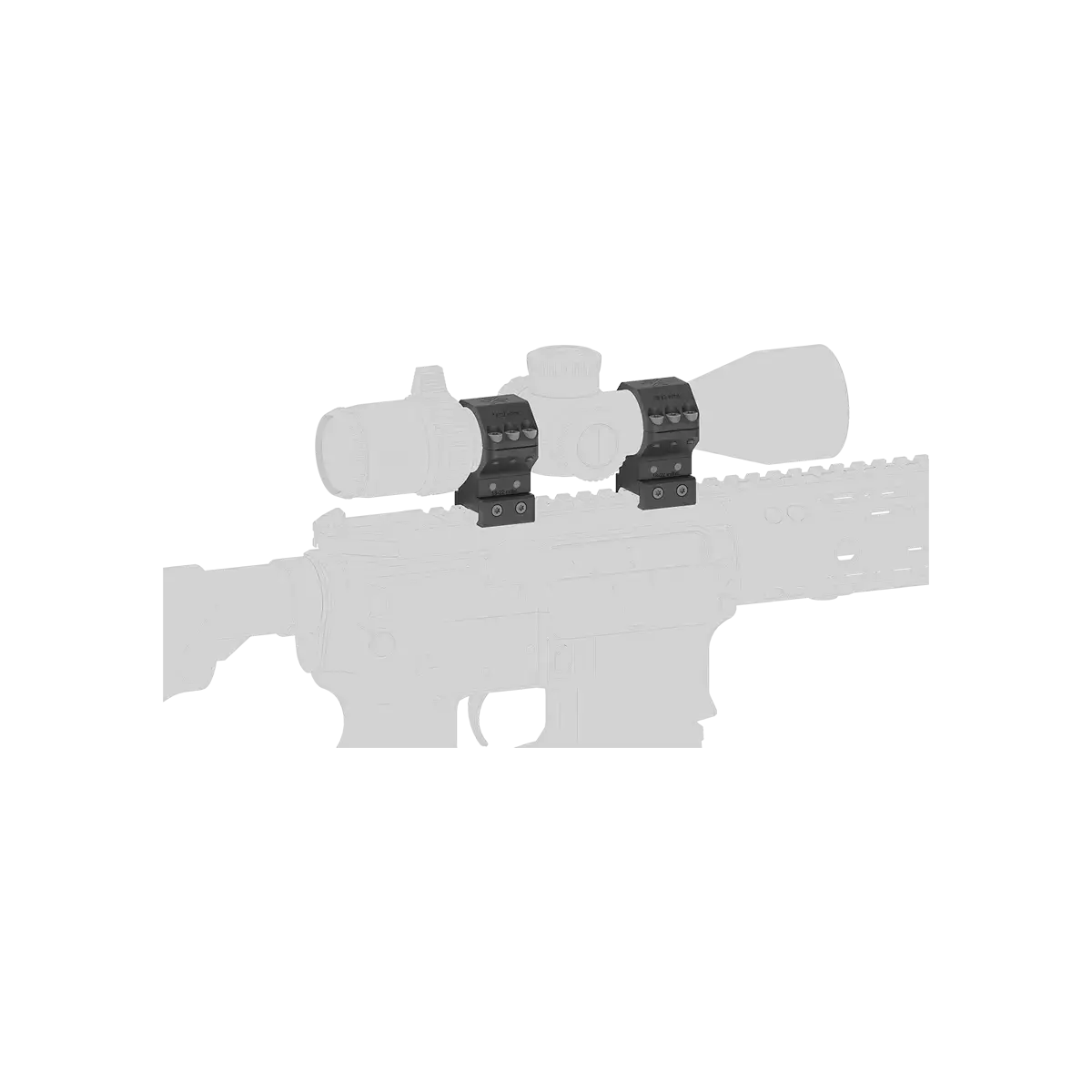 Alu-Ringe auf Gewehr
