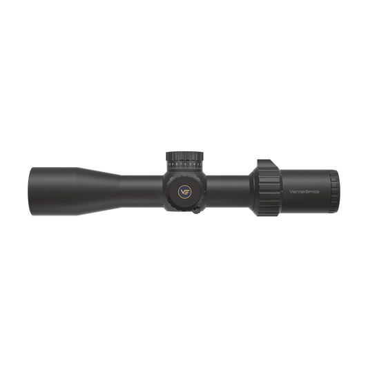 Tauron 4-16x44 Zielfernrohr mit 34 mm Tubus und taktischen Verstelltürmen für präzise Schüsse auf mittlere bis weite Distanzen.