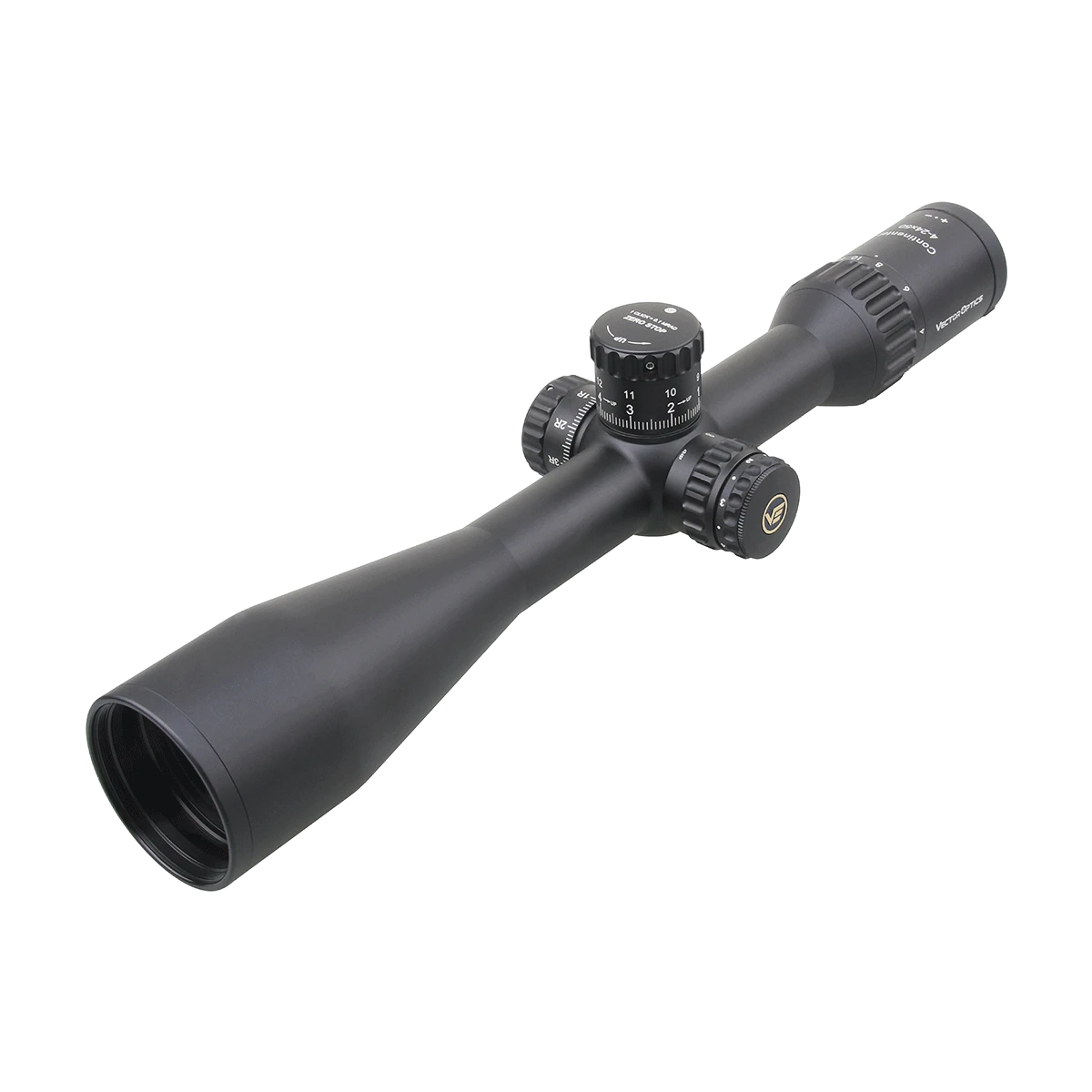 Taktisches Zielfernrohr Continental x6 4-24x50 Tactical SFP mit VCT-20A Absehen und Zero-Stop-Funktion für präzise Zielerfassung.
