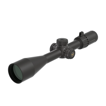 Tauron 5-30x56 Zielfernrohr FFP mit verstellbaren Türmen und großem Objektiv für optimale Zielerfassung bei taktischen Einsätzen.