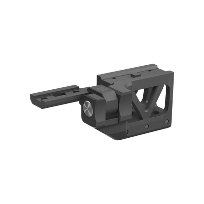 Seitlich schwenkbare One-Piece Flip-Montage für Magnifier, optimiert für Scrapper Red Dot auf AR-Waffenplattformen.