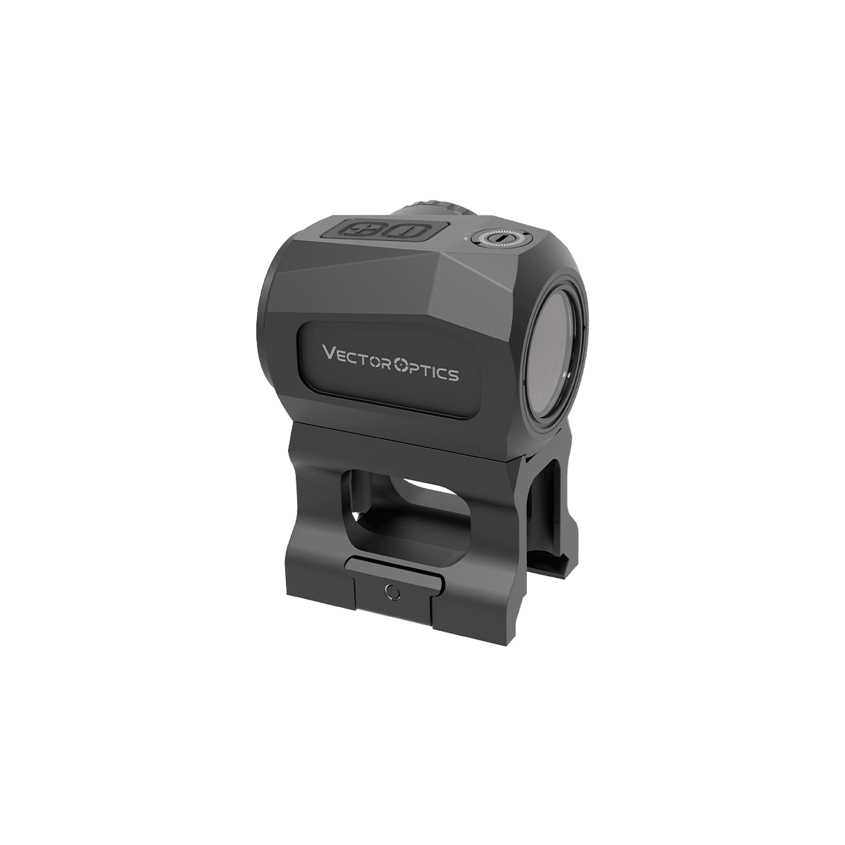 Kompaktes Rotpunktvisier SCRD-69 von Vector Optics mit ergonomischem Design und Bewegungsaktivierung für präzise Zielverfolgung.