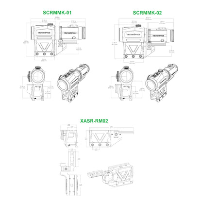 Paragon One-Piece Flip-Magnifier (SCRMMK-01 / SCRMMK-02 / XASR-RM02)