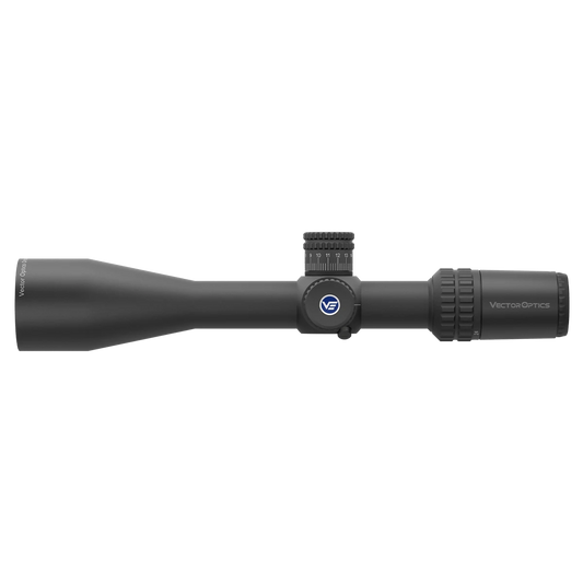 Orion Pro Max 6-24X50 FFP Zielfernrohr mit robustem Gehäuse und taktischem Design, ideal für präzises Schießen auf weite Distanzen.