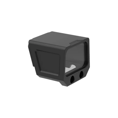 Robuste Aluminium Schutzkappe für SCRD-SM44 und SCRD-65 mit Sichtfenster, schützt Red Dot Visiere zuverlässig vor Witterungseinflüssen.