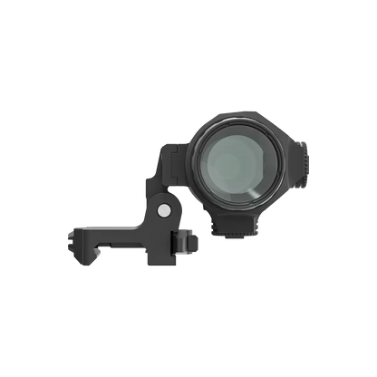 Frontansicht des Maverick-IV 3x22 Magnifier mit klarem Objektiv, bietet 3x Vergrößerung für präzises Schießen.