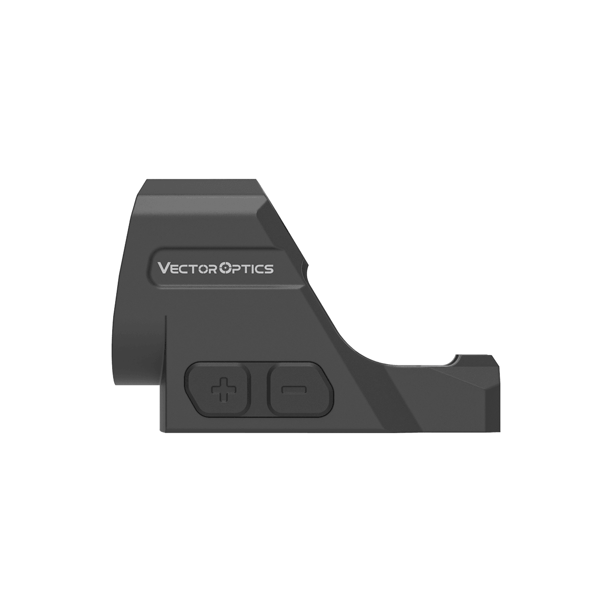 Seitenprofil des Frenzy 1x24x29 GenII 6MOA (SCRD-76) mit Vector Optics Logo und ergonomischen Bedienelementen.