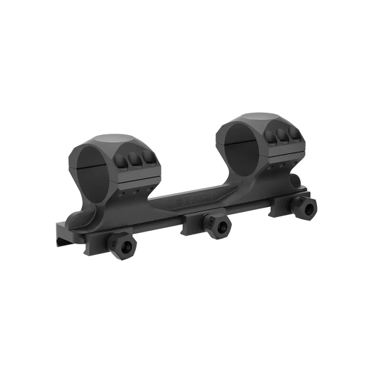 Blockmontage X-Accu - Picatinny Montage 0MOA mit 32mm Höhe, präzise CNC-gefräst für Zielfernrohre auf Jagd- und Sportwaffen.