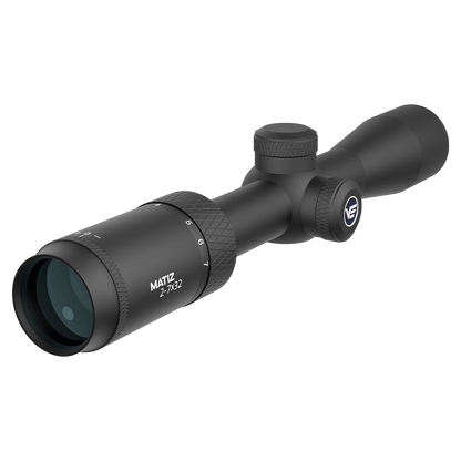 Matiz 2–7×32 SFP Zielfernrohr – Kompakte Optik mit klarer Skalierung und VOW-MOA Absehen für präzises Zielen bei variabler Vergrößerung.