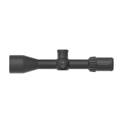 Tauron HD MIL FFP Scope mit 5-25x56 Vergrößerung, Seitenansicht des robusten Zielfernrohrs für PRS- und Long-Range-Schützen.