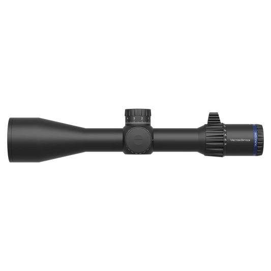 Tauron 4-32x56 ED FFP Zielfernrohr mit taktischem Design und präziser Höhenverstellung. Ideal für Sportschützen und Langstreckenschützen.