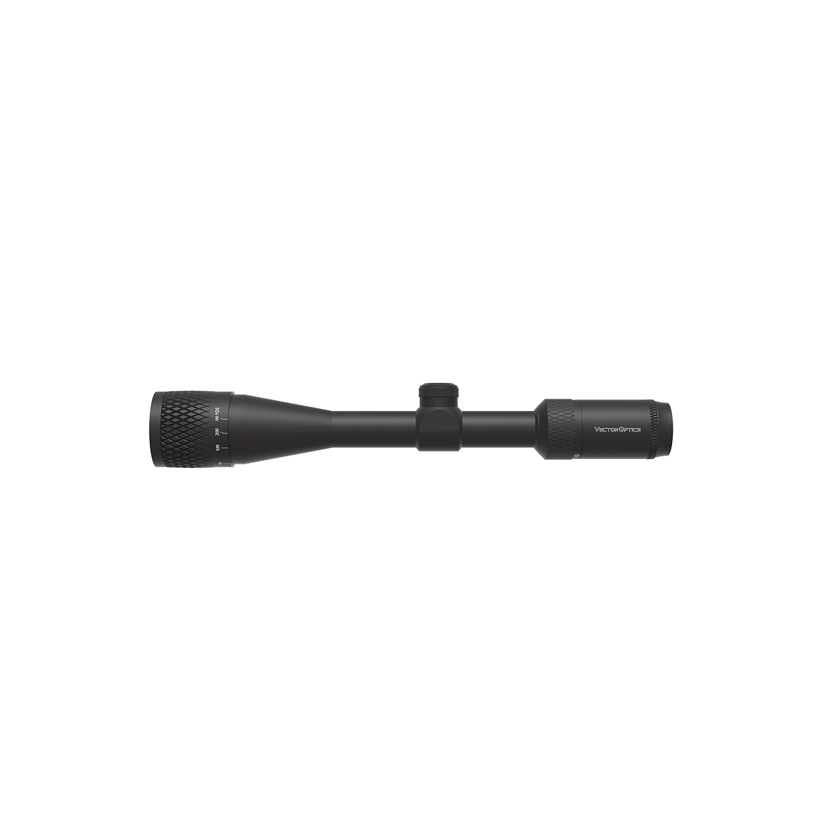 Matiz 4-12x40 SFP Zielfernrohr Seitenansicht mit kompaktem Design für präzises Schießen auf mittlere bis weite Entfernungen.