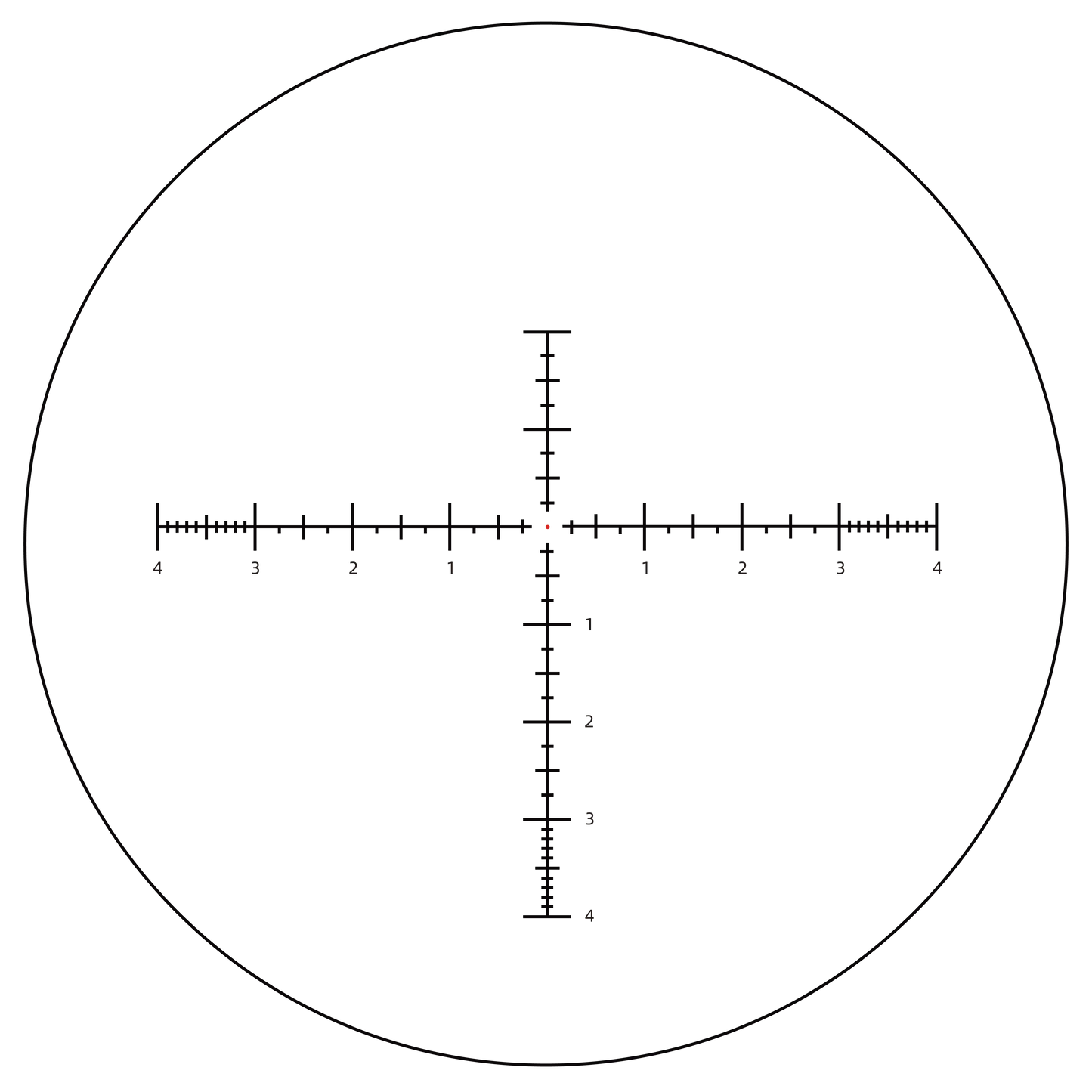 Absehen des Tauron Zielfernrohrs