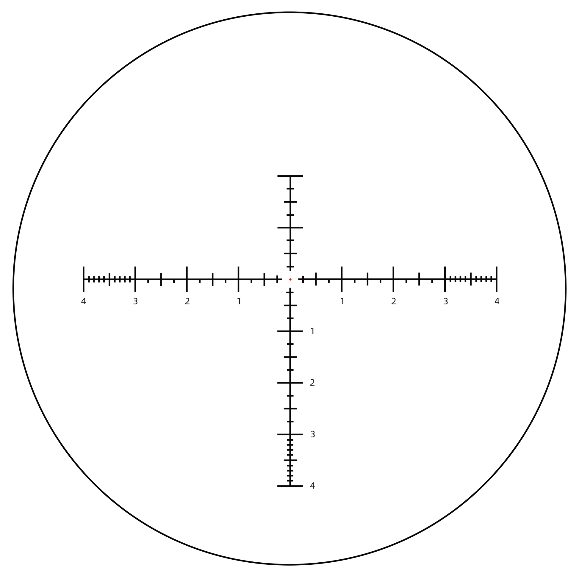 Absehen des Tauron Zielfernrohrs