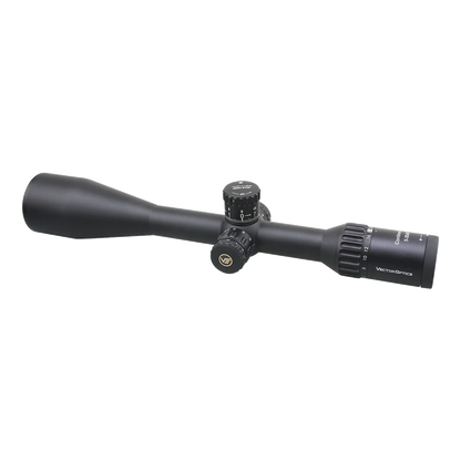 Seitliche Perspektive des Continental Zielfernrohrs 5-30x56 mit Zero Stop Funktion und beleuchtetem Absehen für höchste Zielgenauigkeit.
