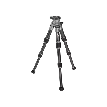 Leichtes Karbon-Stativ RSCF-T01 von Vector Optics Switzerland mit ausziehbaren Beinen für flexible Kamerapositionierung auf Reisen.