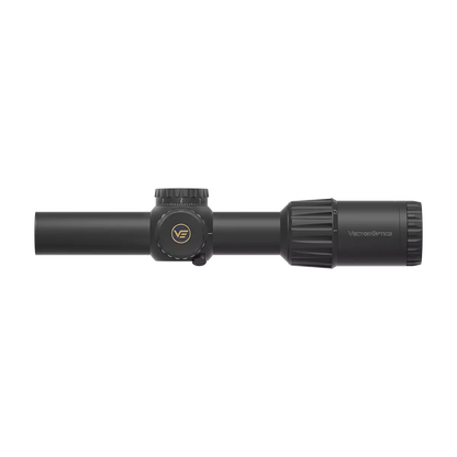 Seitenprofil des Tauron 1–6×24 SFP Zielfernrohrs mit kompaktem Design, ideal für taktische Anwendungen und dynamisches Schießen.