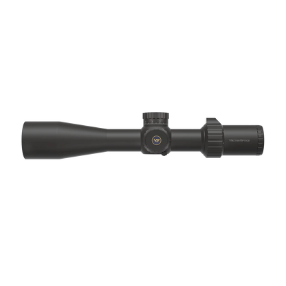 Tauron 6-24x50 HD MIL Scope mit FFP-Absehen in Seitenansicht, ideal für Präzisionsschüsse und Langstrecken-Zielfernrohr-Anwendungen.