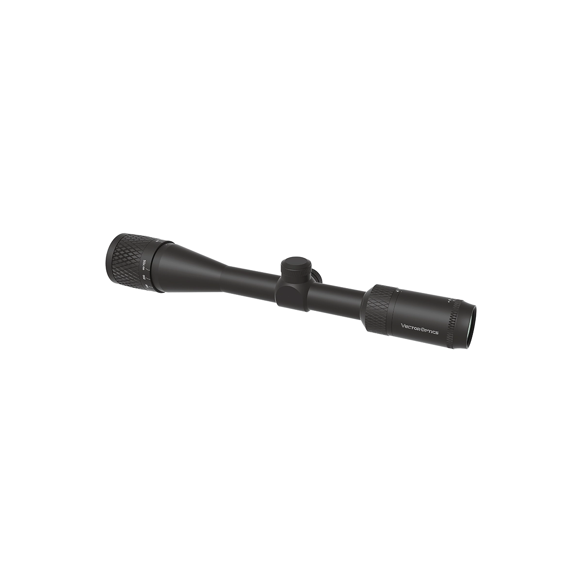 Matiz 4-12x40 SFP Zielfernrohr mit mattschwarzem Finish und ergonomischem Design für komfortable Handhabung.