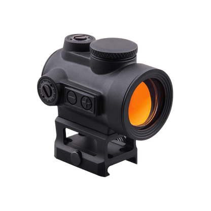 Vector Optics Centurion 1×30 Rotpunktvisier mit seitlichen Bedientasten und 3 MOA Punkt für schnelle Zielakquise bei jeder Witterung.
