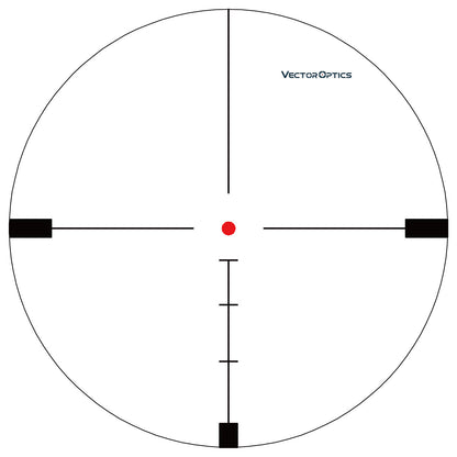 VOI-10BDC Absehen des Hugo 4-16x44GT SFP Zielfernrohrs mit rotem Zielpunkt für schnelle Zielerfassung bei Jagd und HFT.