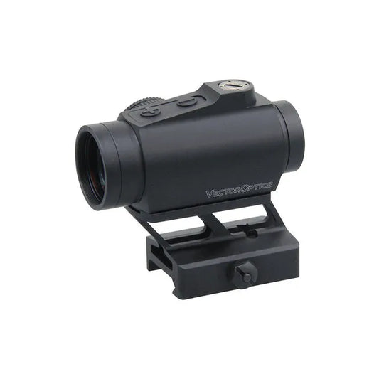 Maverick IV 1×25 Mini (SCRD-51) Vector Optics Schweiz Rotpunktvisier mit hoher Montage für präzises Zielen bei Tag und Nacht.