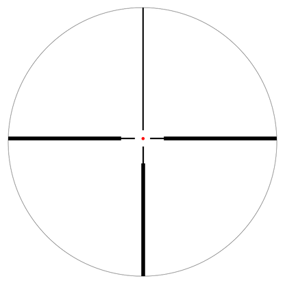Paragon 3-15x44 SFP - German #4-Absehen mit rotem Leuchtpunkt für schnelle Zielerfassung bei schlechten Lichtverhältnissen.