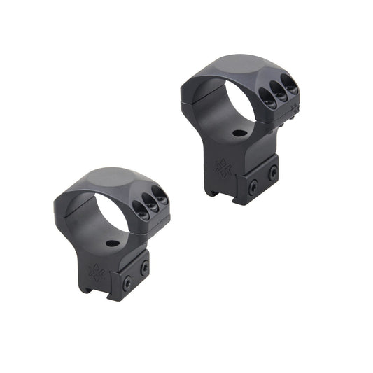Alu-Ringe X-Accu 30mm Zielfernrohr Ringe für 11mm Dovetail, aus robustem 6061-T6 Aluminium, sichere Montage für präzise Optik-Anwendungen.