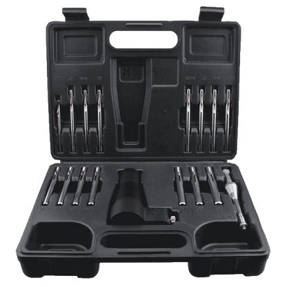 Einschiesshilfe Komplettset GPBS-01 - Präzise Einschießen | 16-teiliges Kit in schwarzem Hartschalenkoffer mit Boresighter und Kaliberaufsätzen