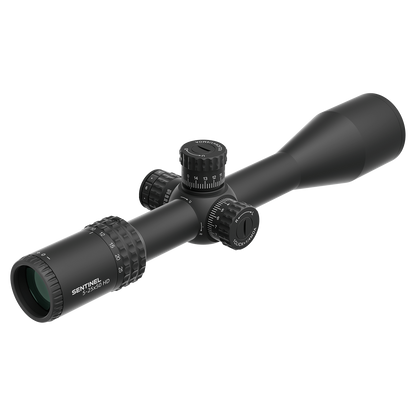 Rückansicht des Vector Optics Sentinel 5-25x50 HD FFP mit Zoomring und Beschriftung, ideal für mittlere bis lange Distanzen.