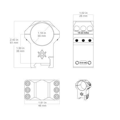 Alu-Ringe X-Accu 30mm Spezifikationen