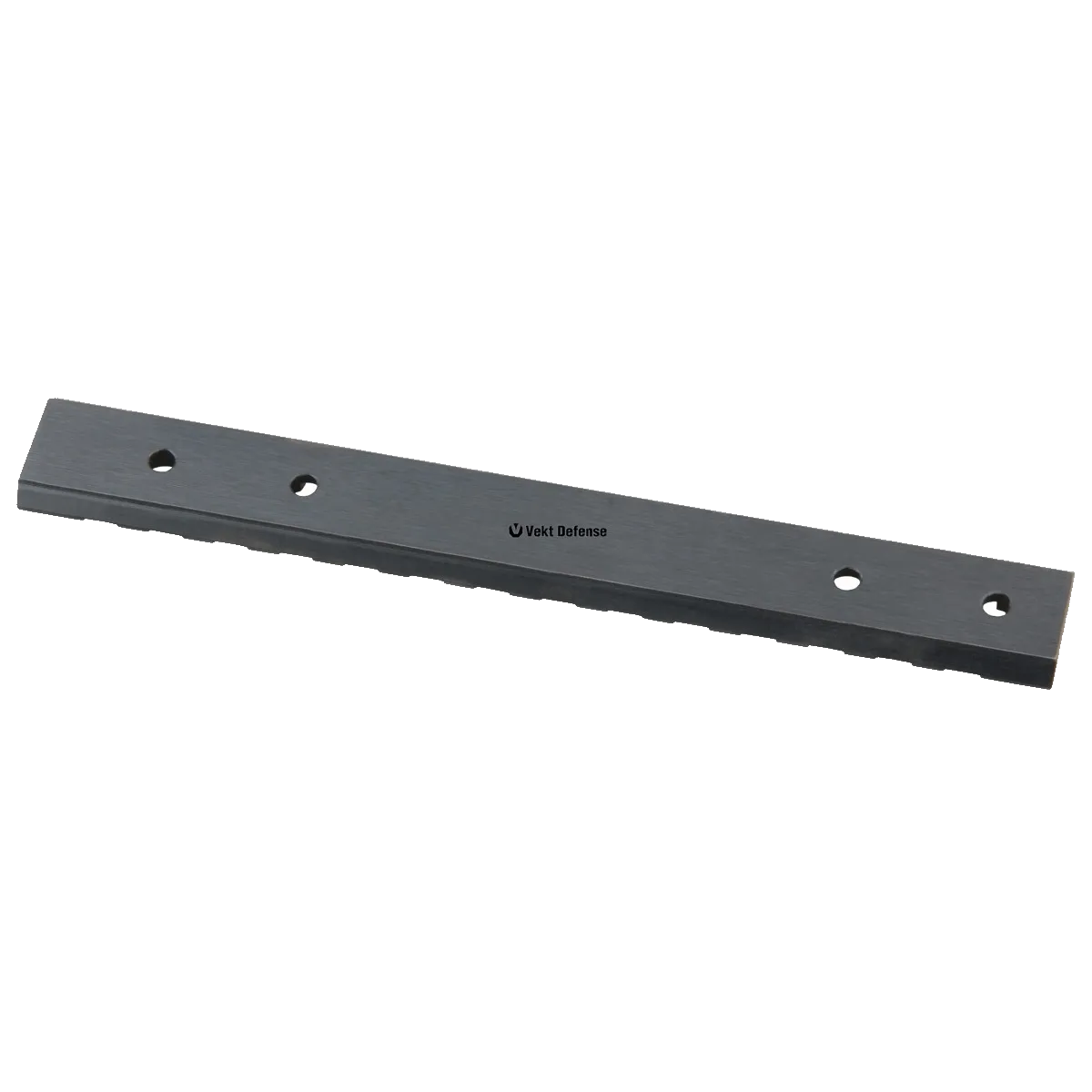 Rückseite der Tikka T3 Montage aus Stahl (SCTIK-01) von Vector Optics, zeigt die flache Basis mit vier Befestigungslöchern für stabile Waffenmontage.
