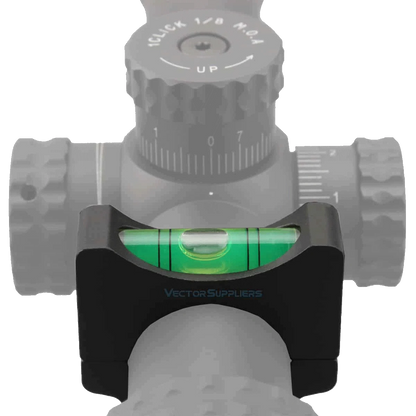 Wasserwaage Montage Ring für 25.4mm/30mm/35mm Tubus auf Zielfernrohr montiert. Präzise Ausrichtung für höchste Schussgenauigkeit.